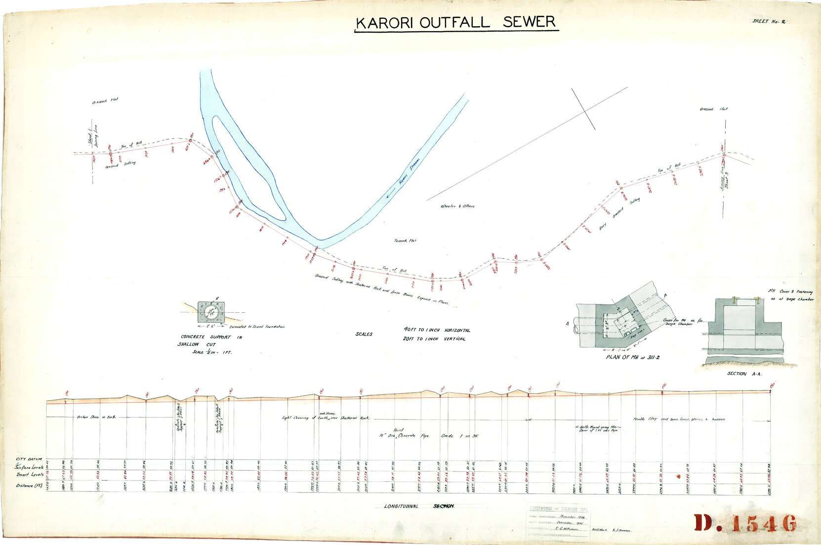 Karori outfall, plan No. 2