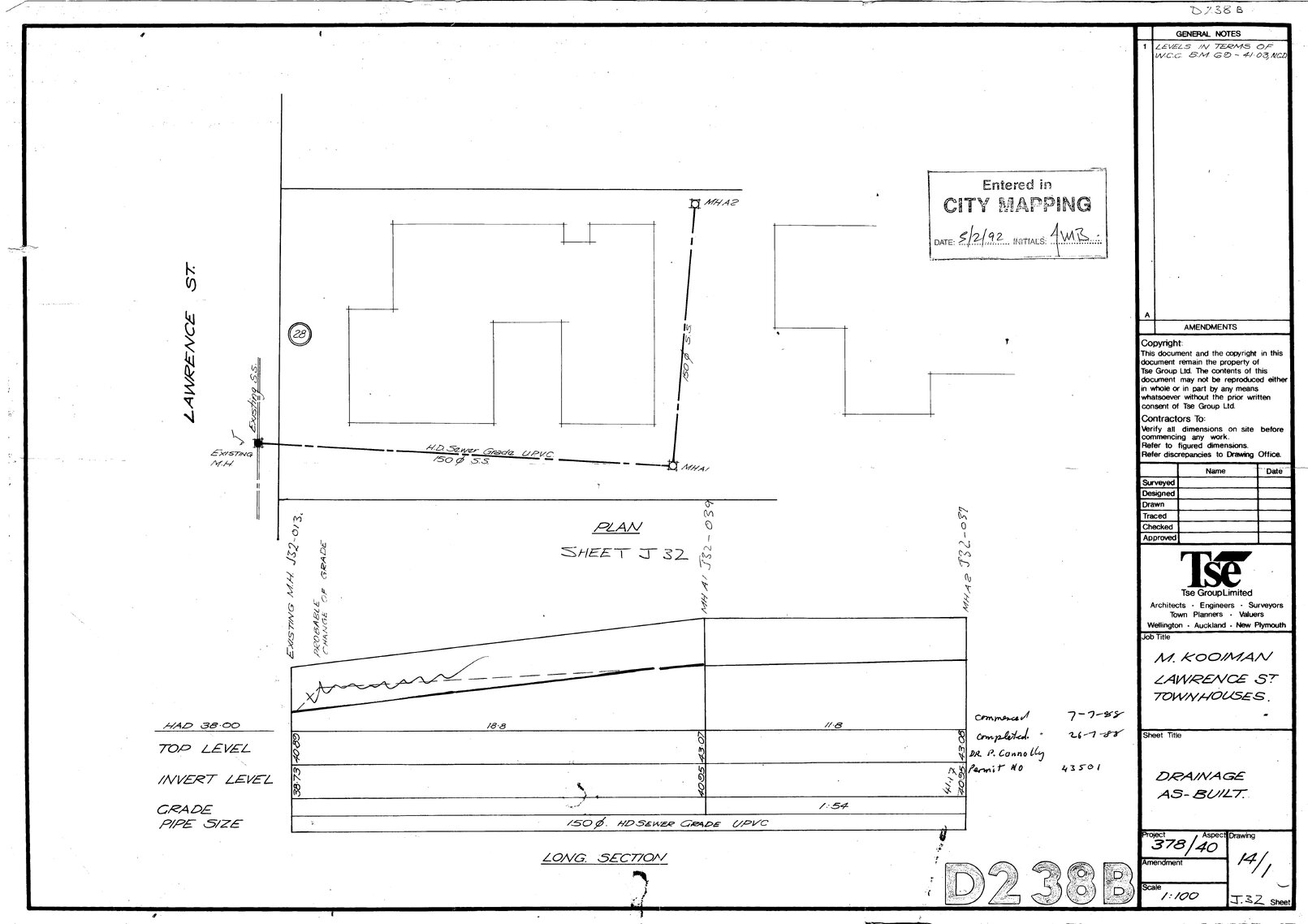 Drainage, 28 Lawrence Street
