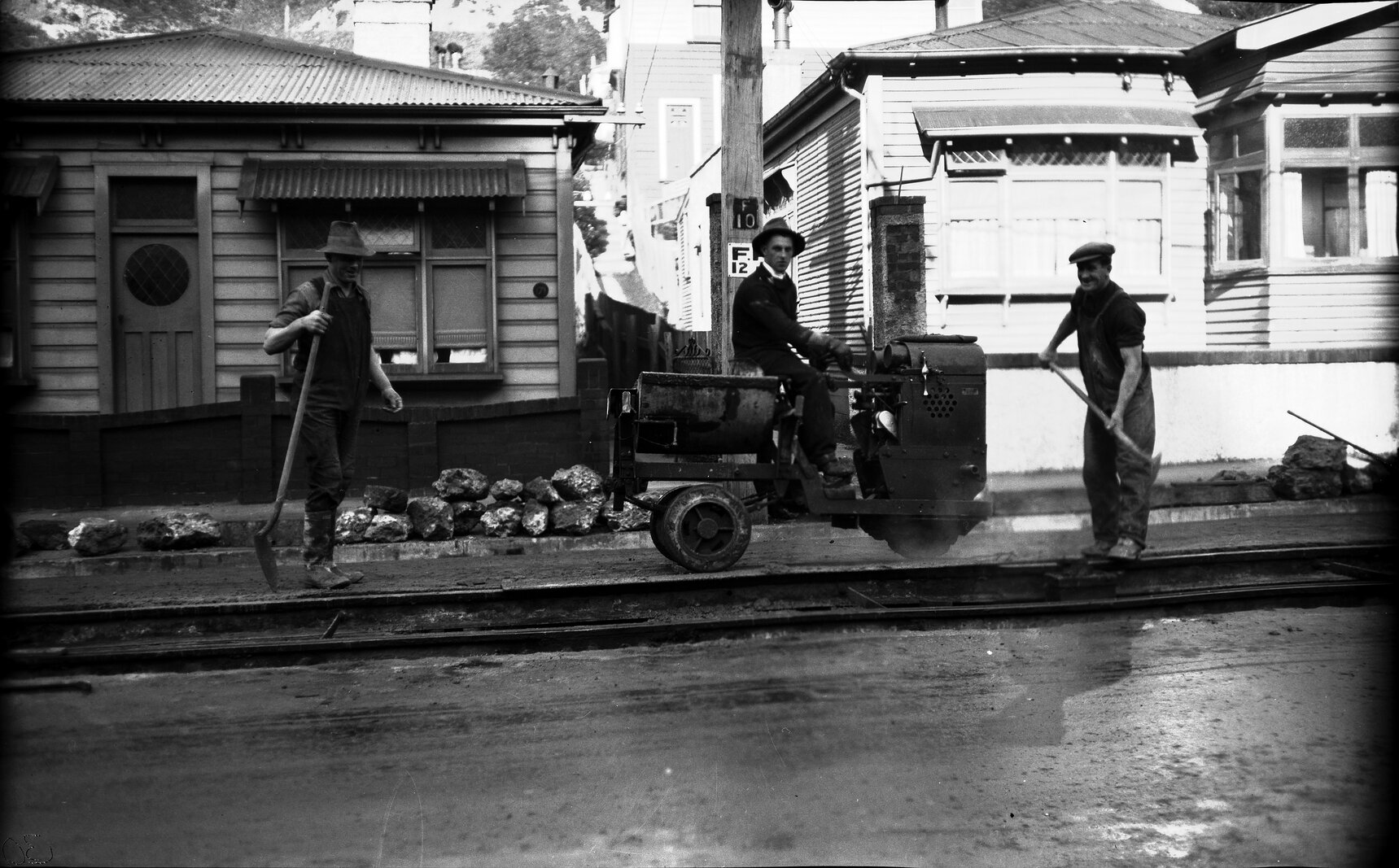 Aro Street, Lister Truck for cartage of concrete from mixer to track