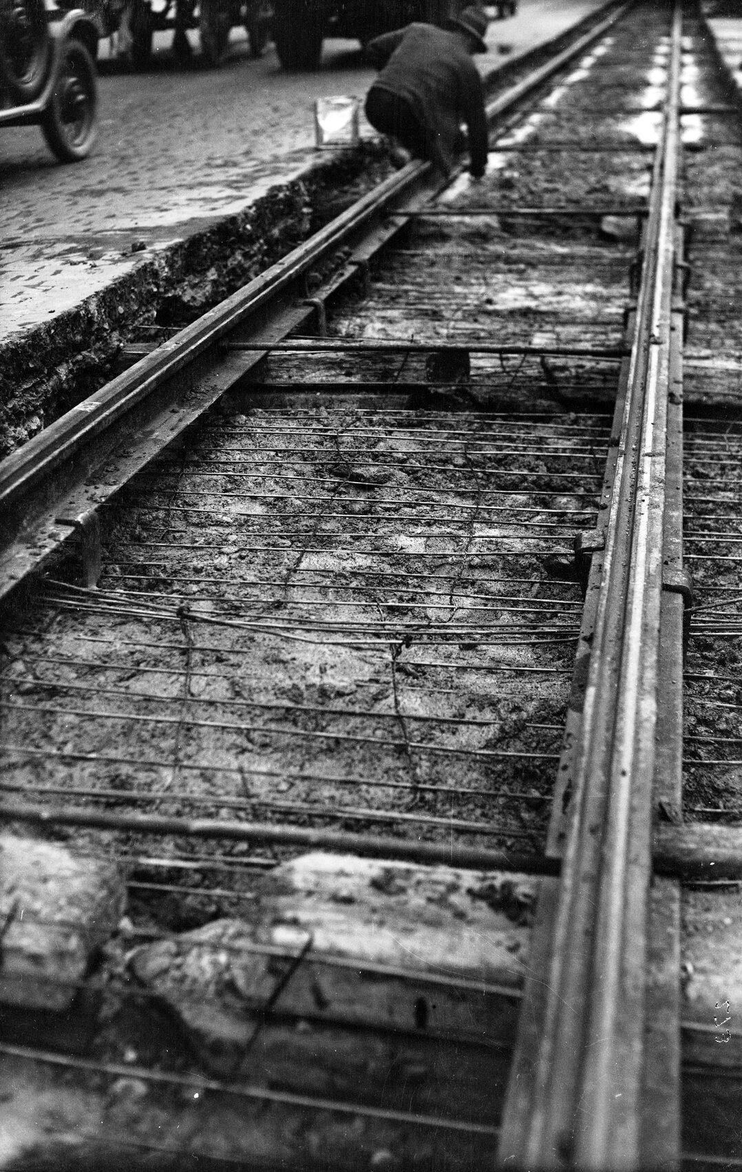 Detail of tram rail