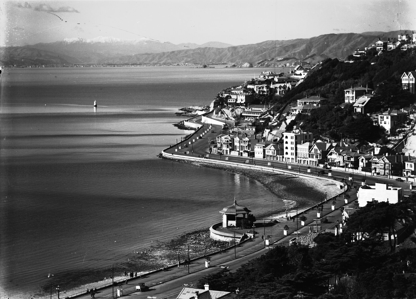 Elevated view of Oriental Parade