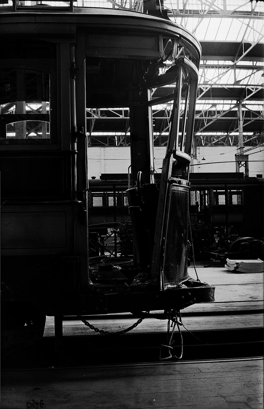 Tram 109, damaged in the Hataitai Tunnel