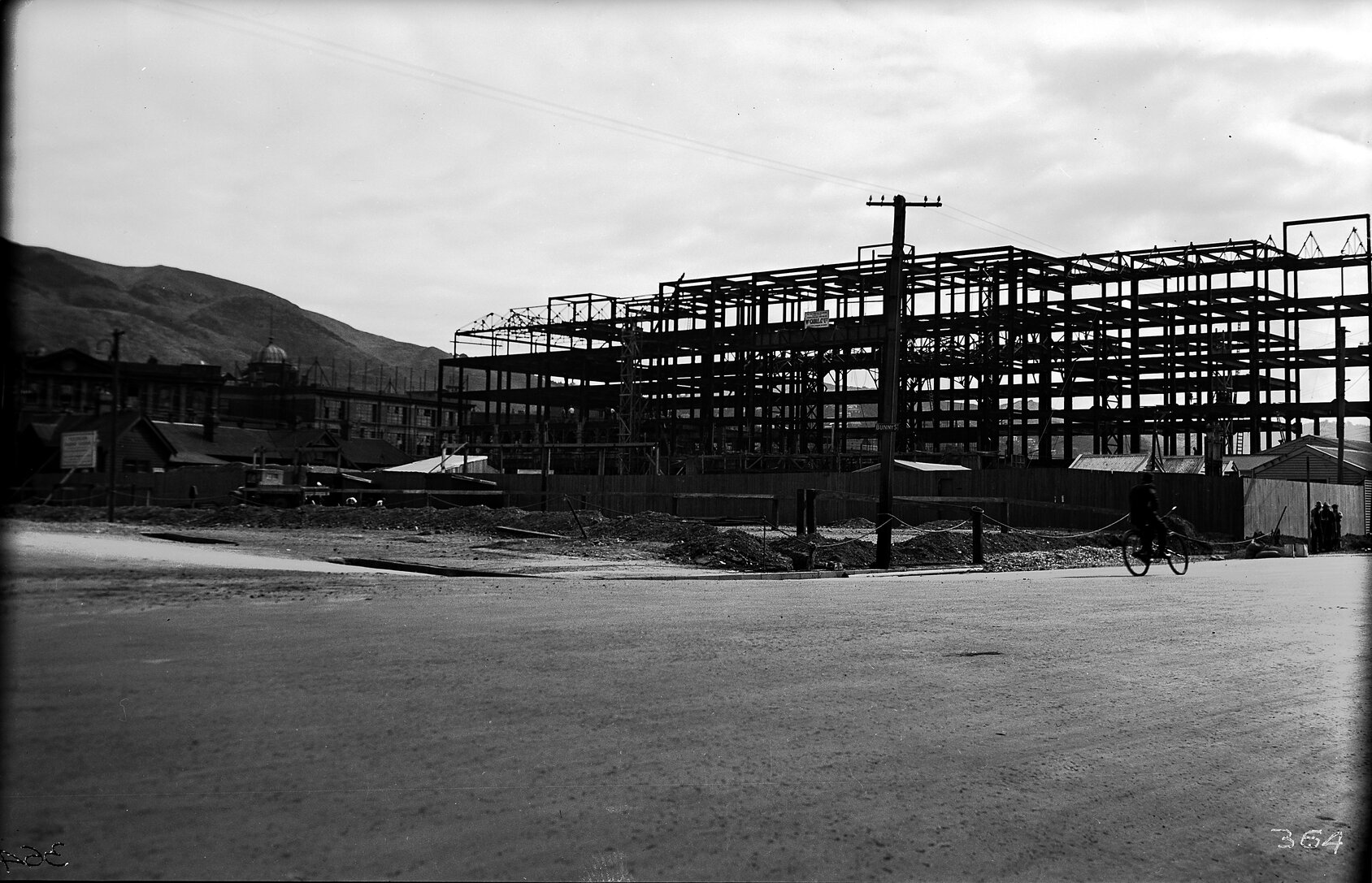 Bunny Street, Railway Station under construction