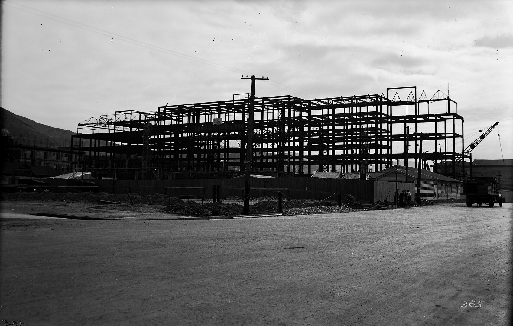 Bunny Street, Railway Station under construction