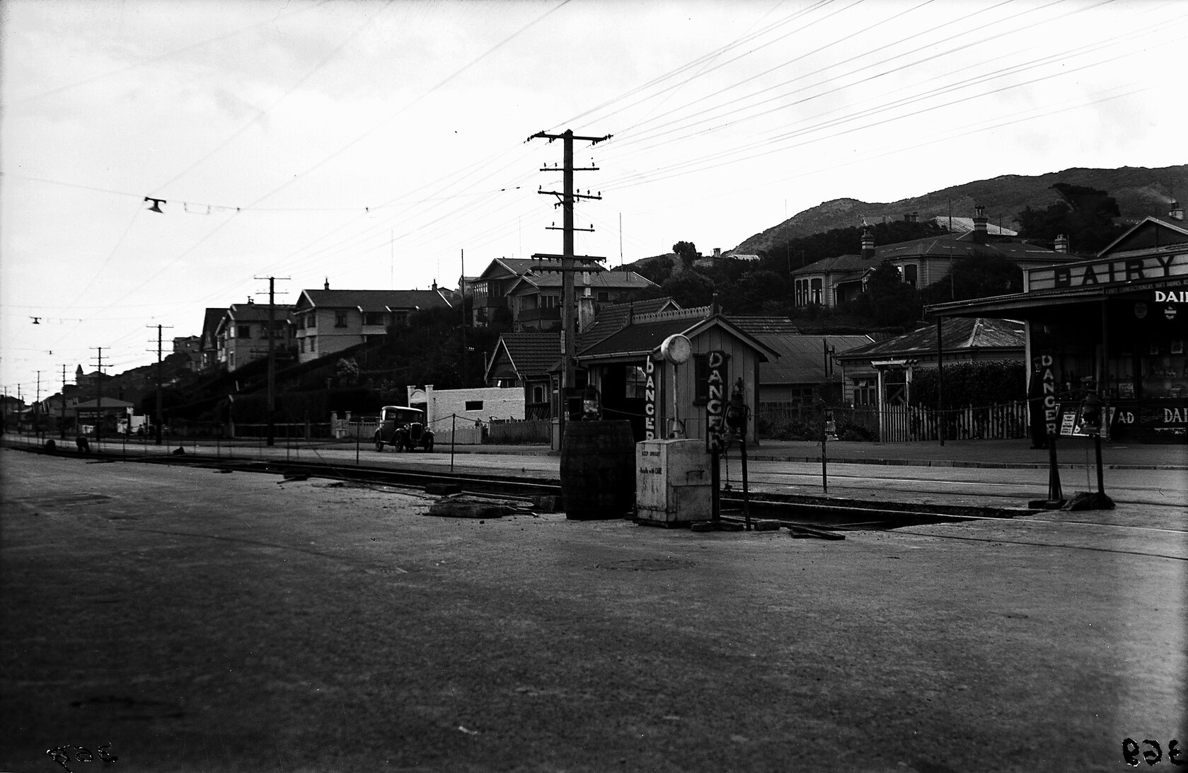 The Parade, work on tram tracks