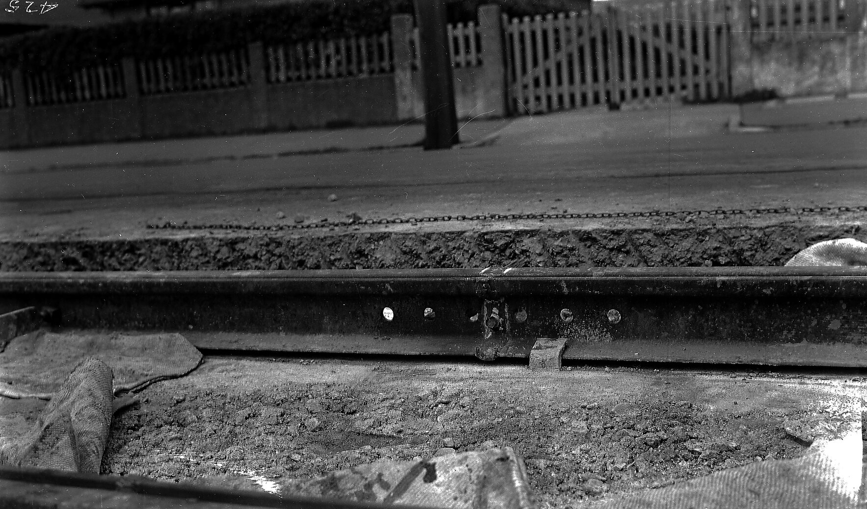 A 'Thermit' welded rail joint