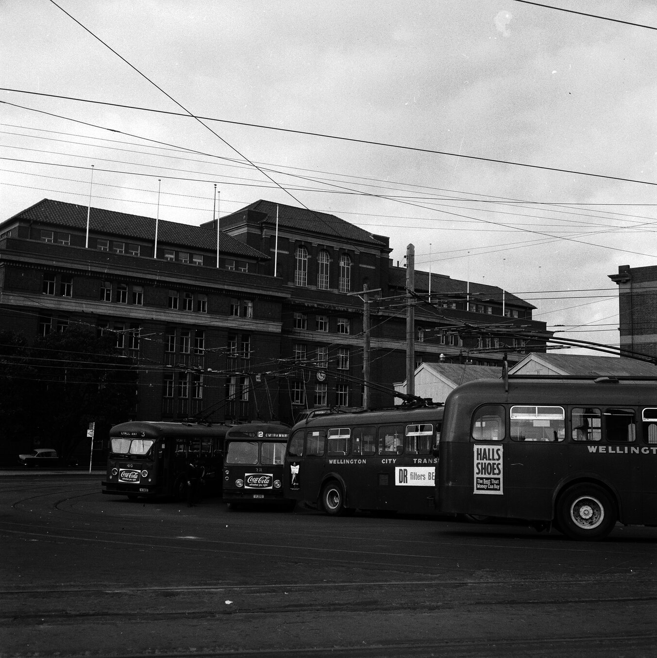 Trolley Buses at Railway Station
