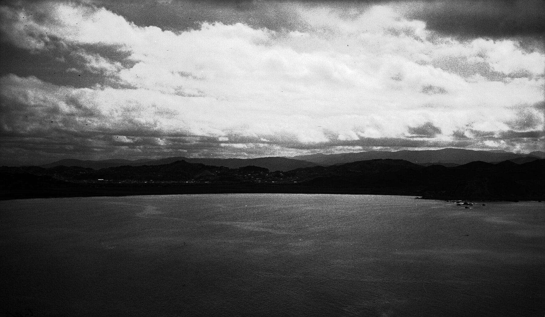 Elevated view of Wellington southern coastline