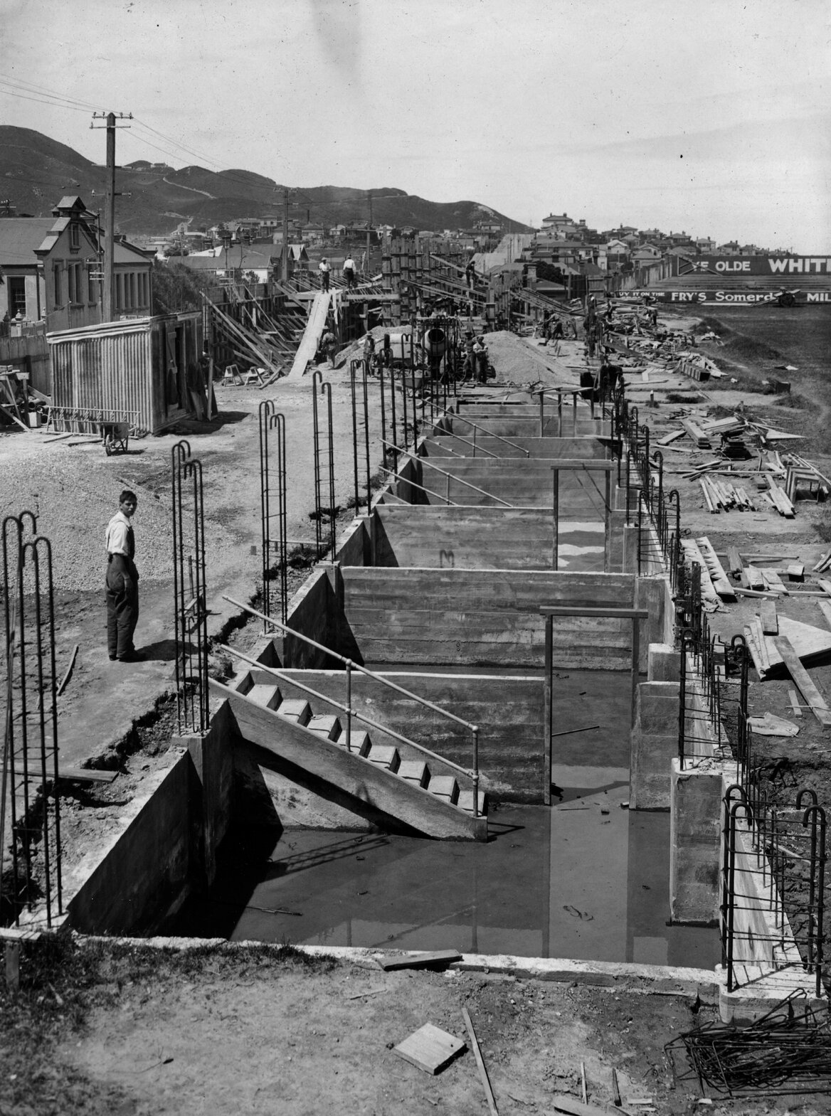 Building of Main Stand, Athletic Park, Newtown
