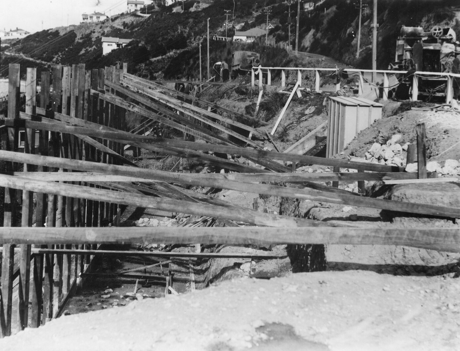 Straightening and widening of Grafton Road, Roseneath