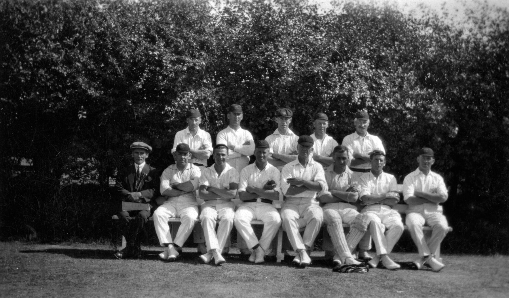 Group photograph of Wellington Tramways Cricket Team