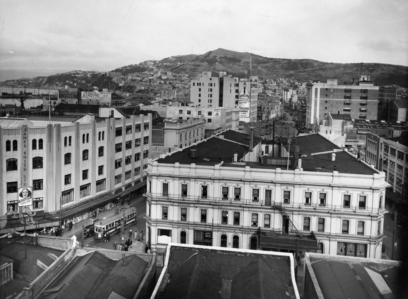 James Smith and the Royal Oak Hotel, corner of Cuba Street and Manners Street