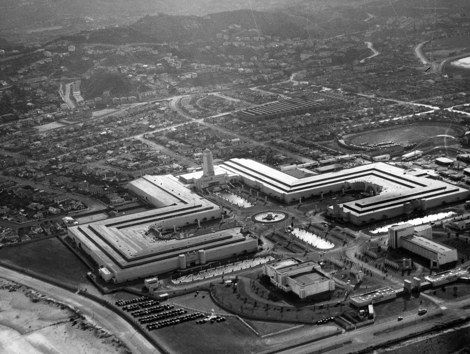 Aerial view of Centennial Exhibition buildings
