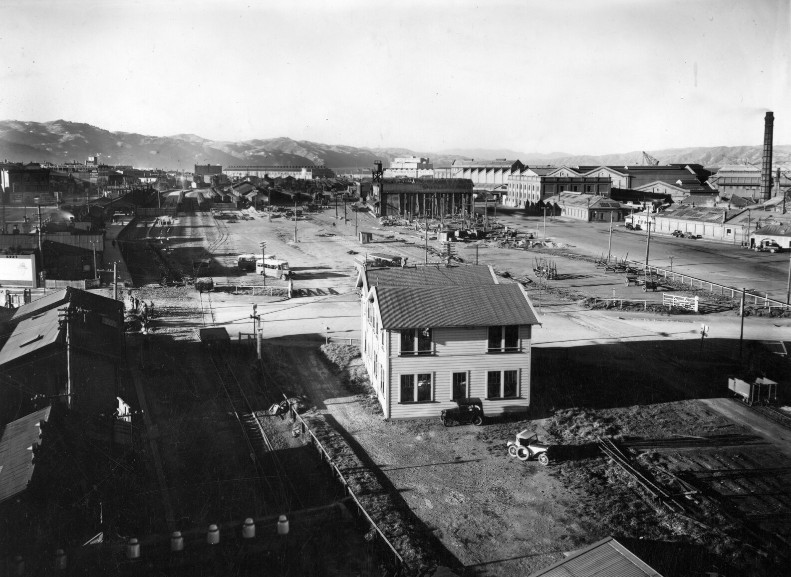 Elevated view of Bunny Street site, to be developed as Railway Station