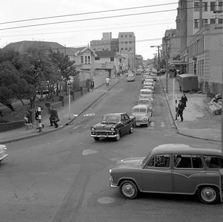 c. Traffic, north end of The Terrace