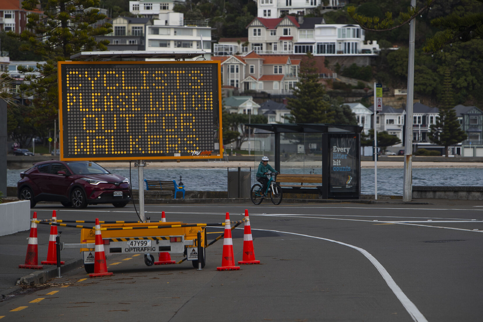 Wellington COVID 19 Lock Down coastal drive