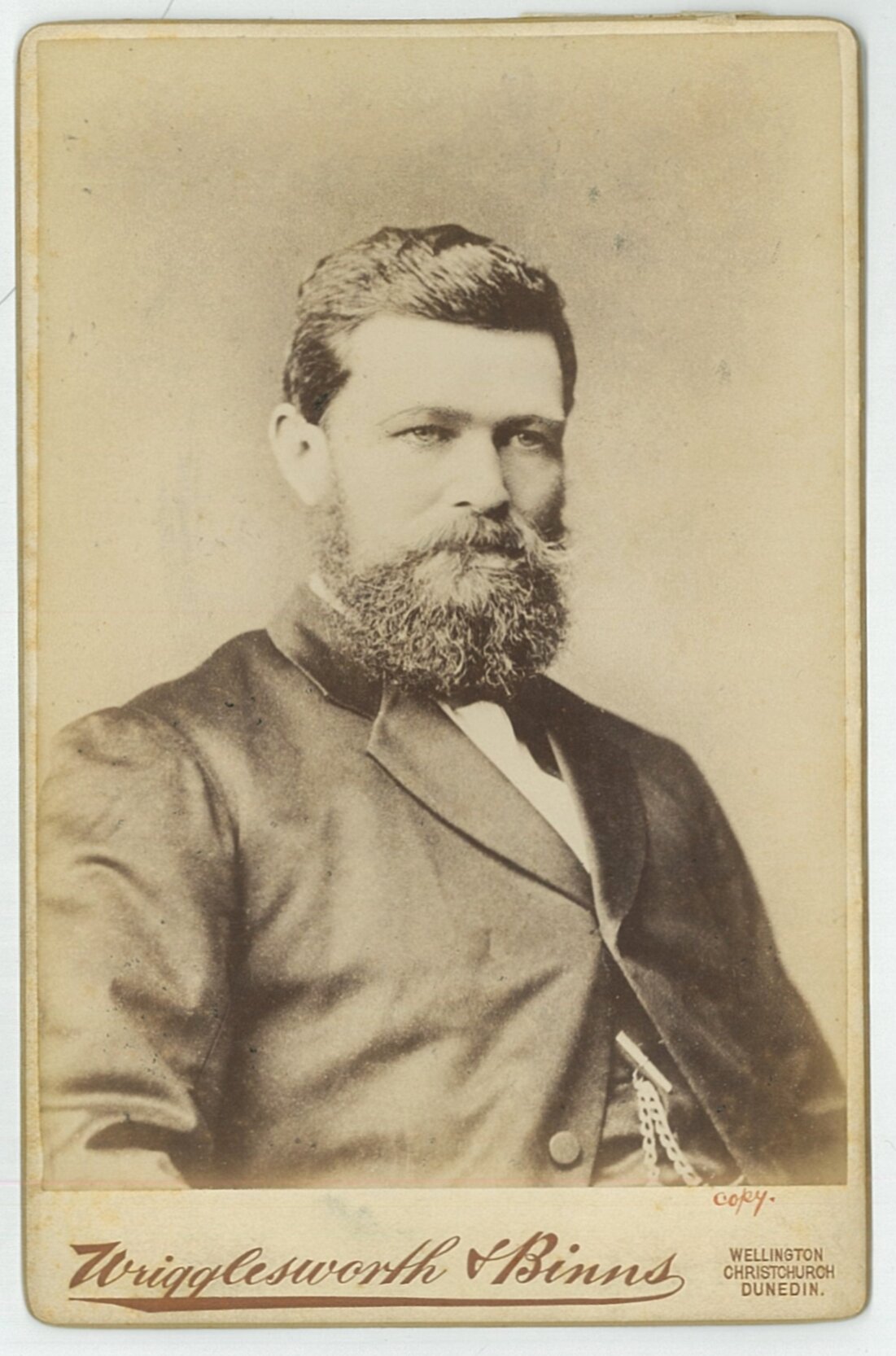 Portrait of C McKirdy, Councillor