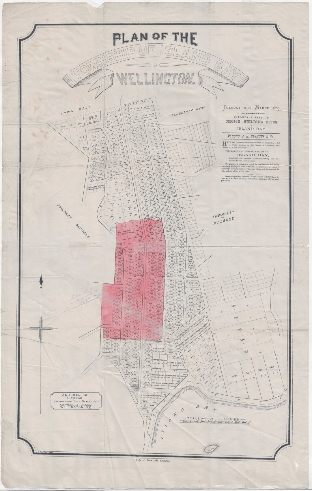 Plan of the Township of Island Bay