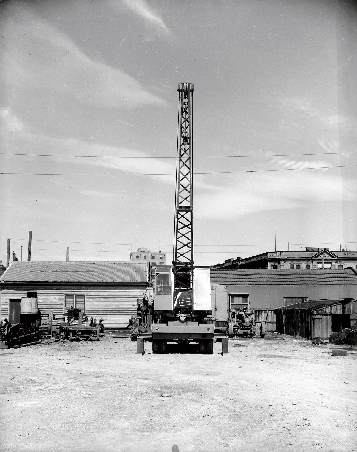 Crane at Wellington City Corporation Yard, Chaffers Street (order 25)