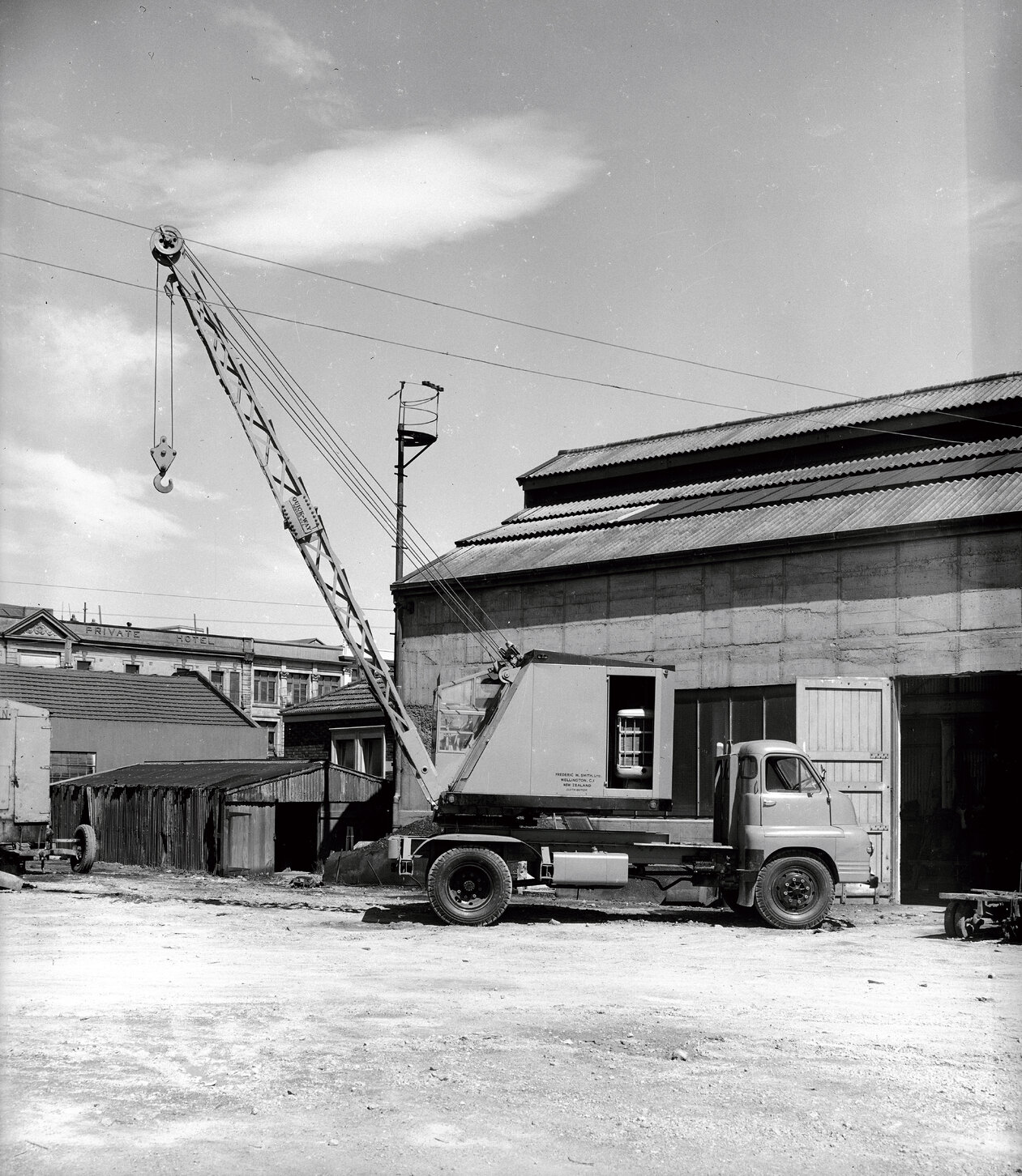 Crane at Wellington City Corporation Yard, Chaffers Street (order 25)