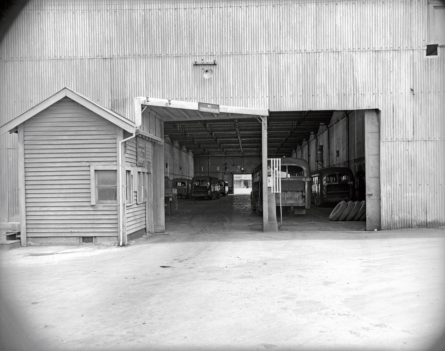 Entrance to Bus Barn, Kilbirnie