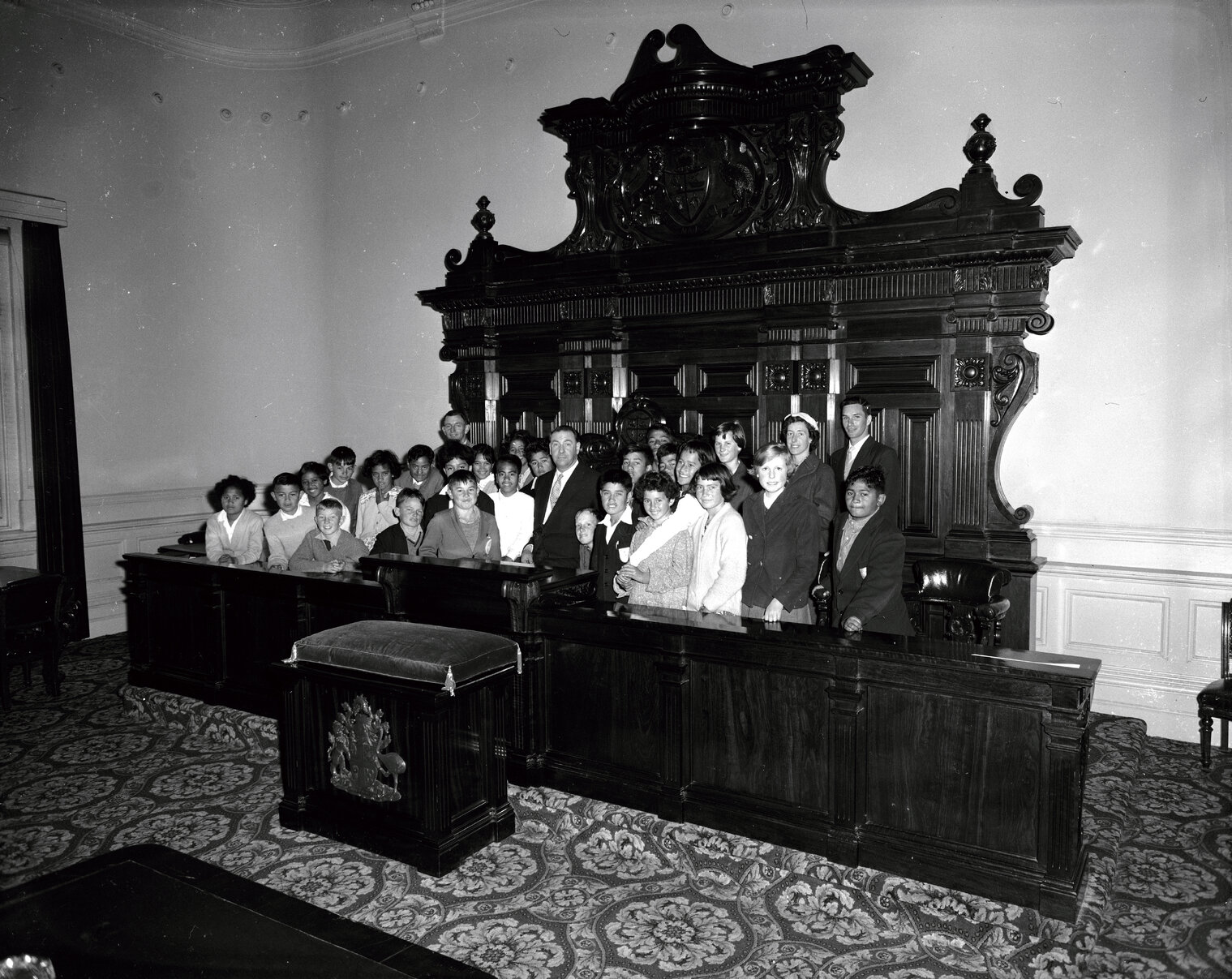 Maketu School Visit, Council Chamber