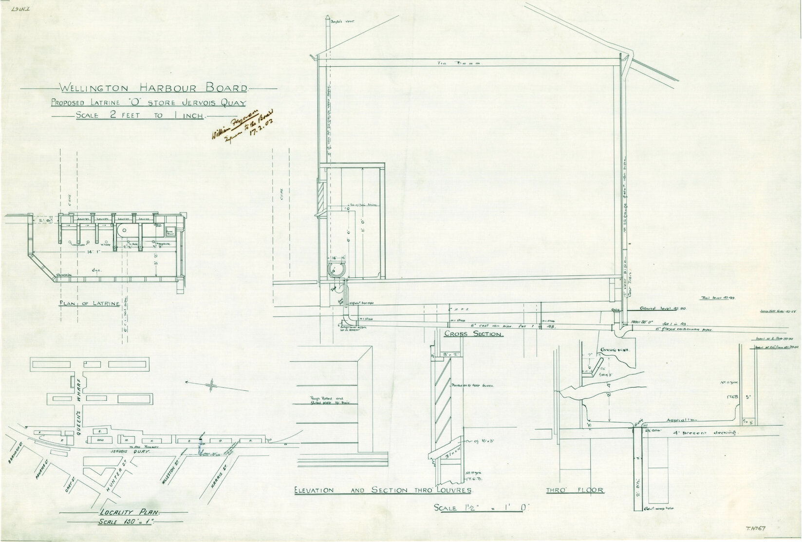Latrine, "O" Store, Jervois Quay