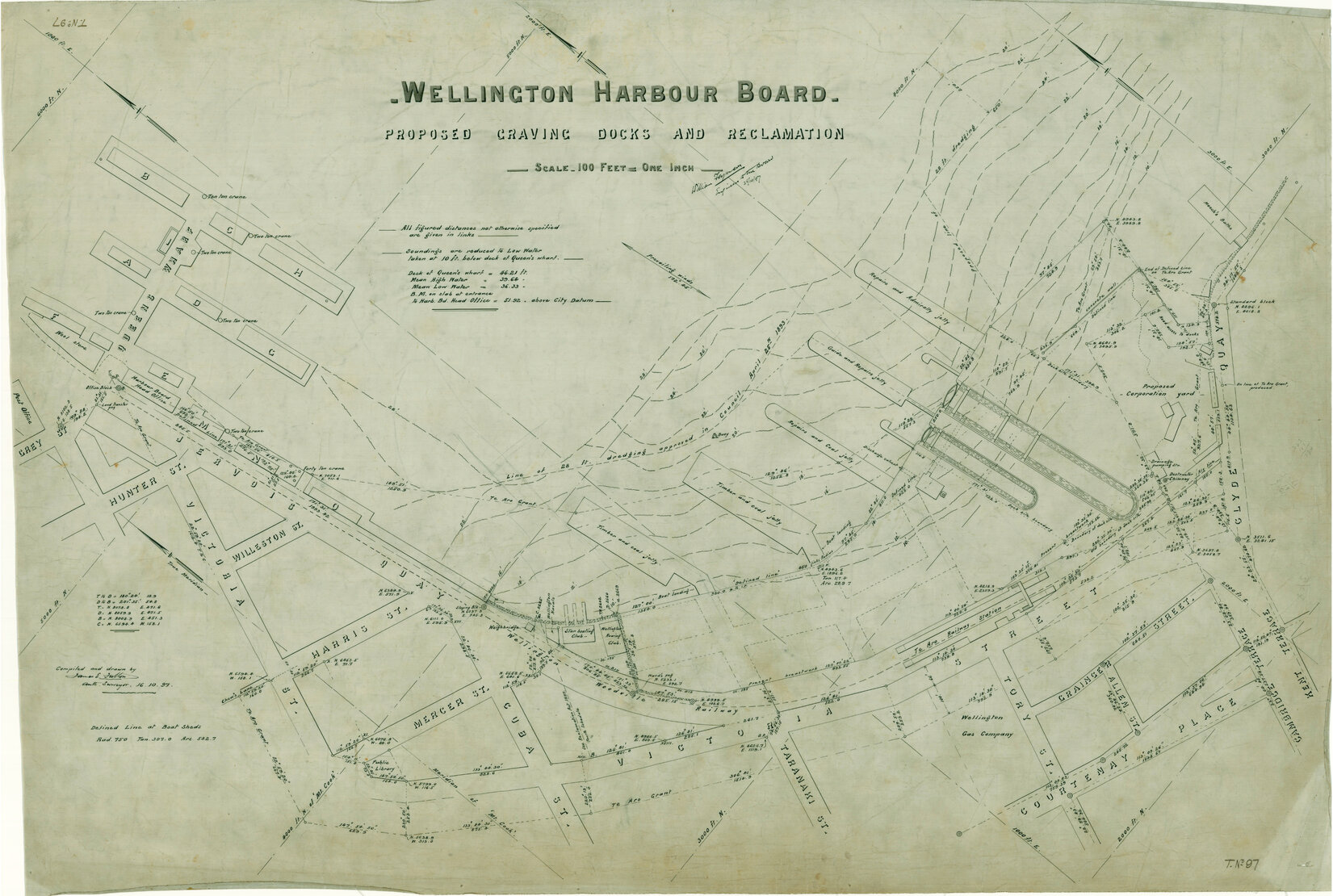 Graving Dock &amp; Reclamation - Te Aro. (Mr. Fulton)