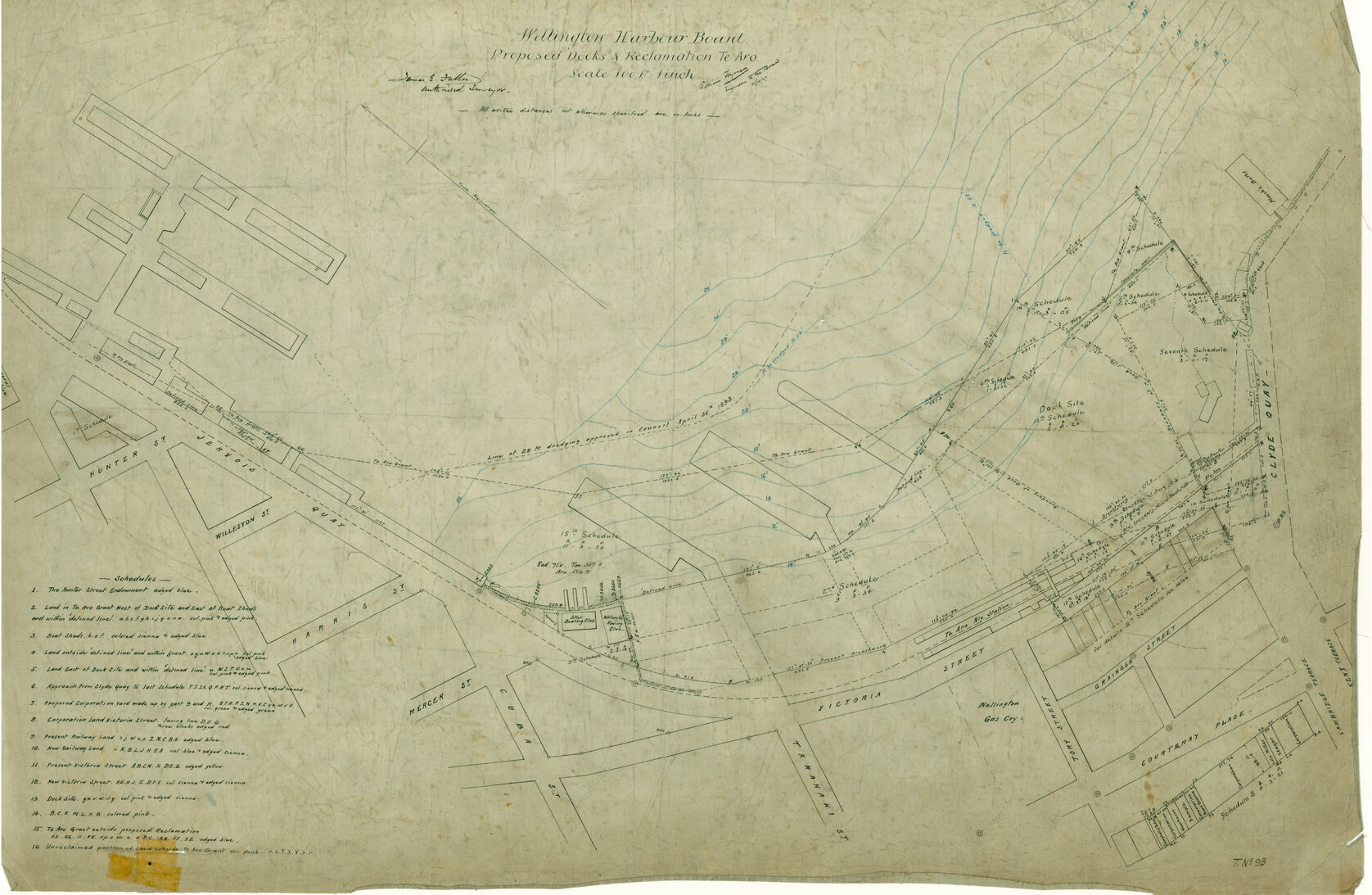 Graving Dock &amp; Reclamation - Te Aro. (Mr. Fulton)