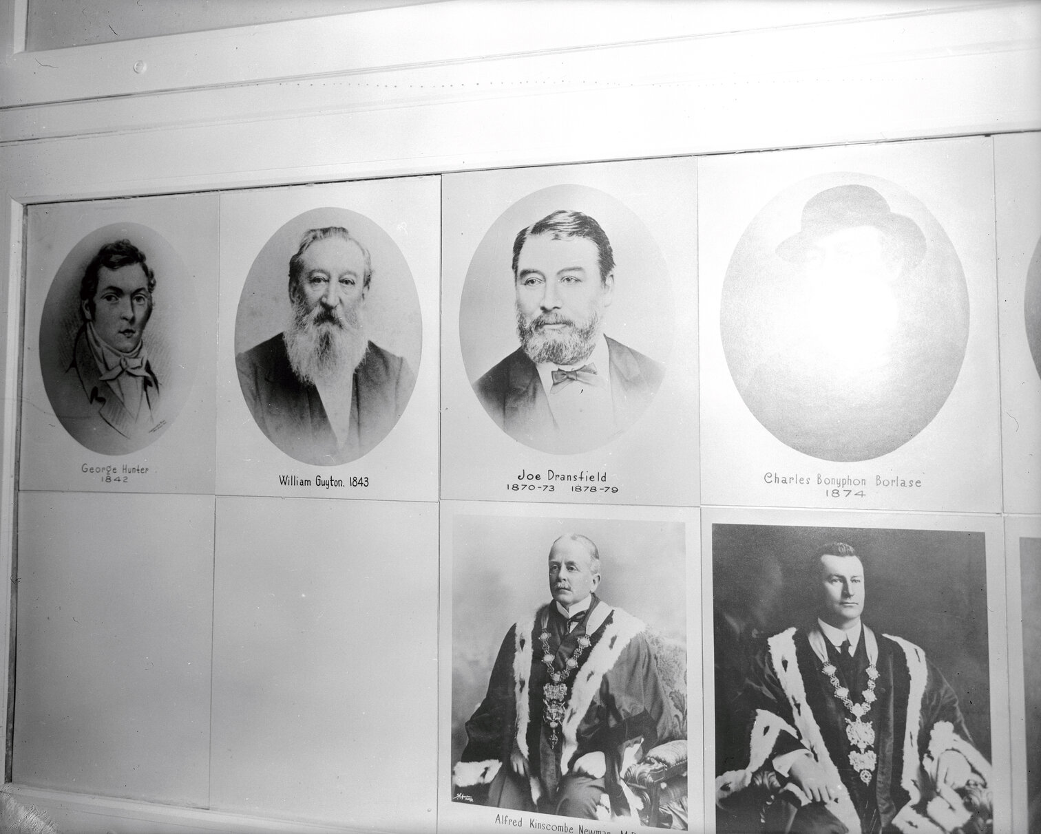 Mayoral Portraits- photographs in Council Chamber