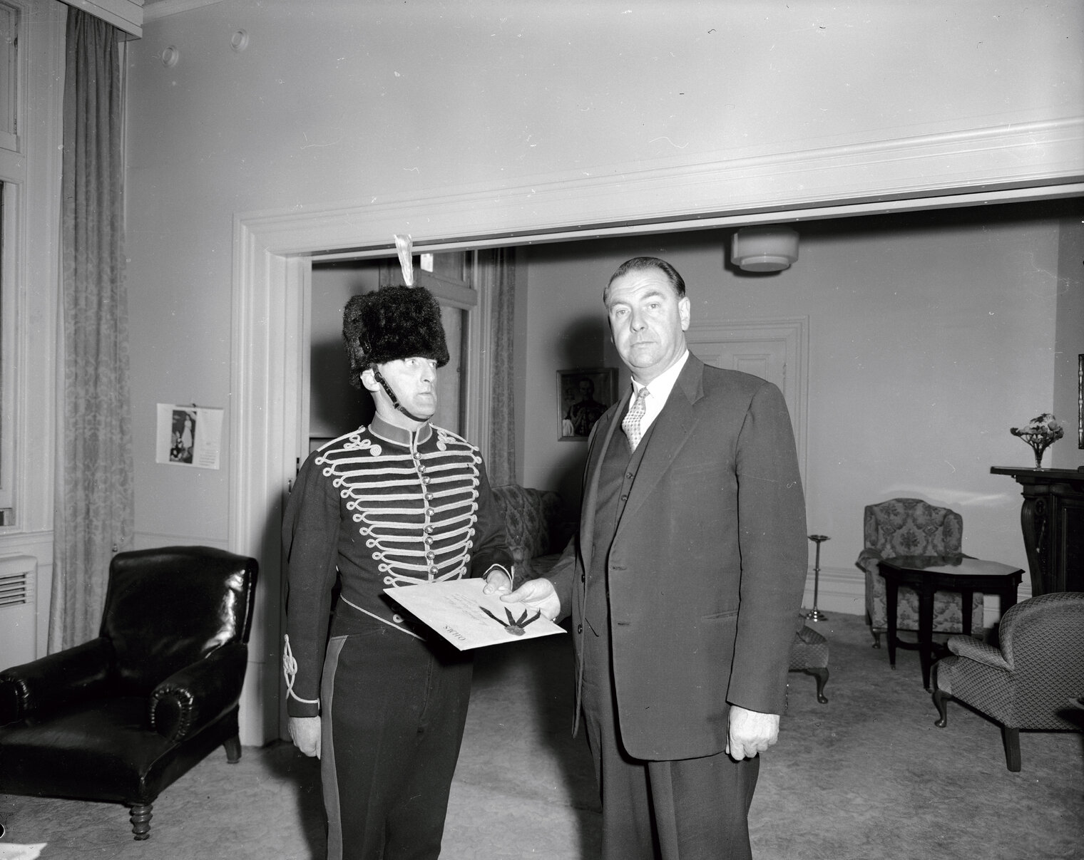 Artillery Ball-Invitation delivered to Mayor