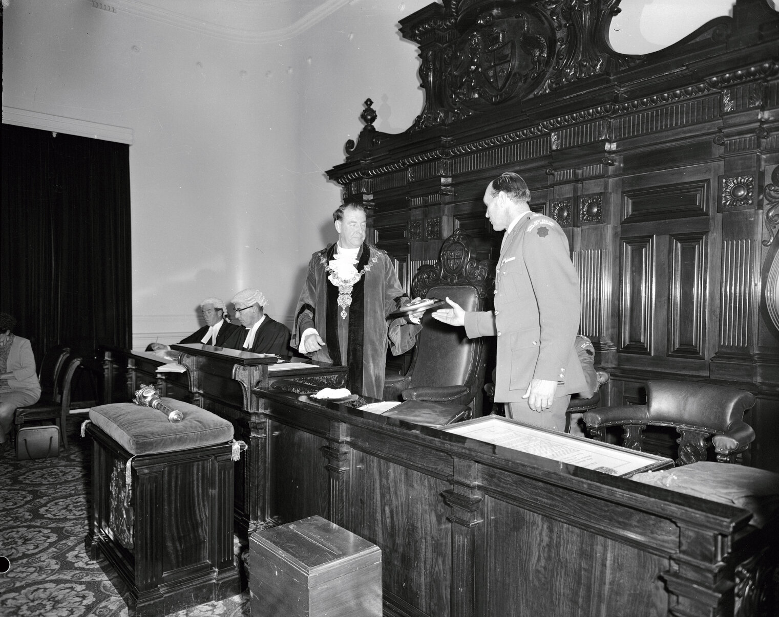 61st Regiment Trophies given to Wellington City (Regiment now disbanded)