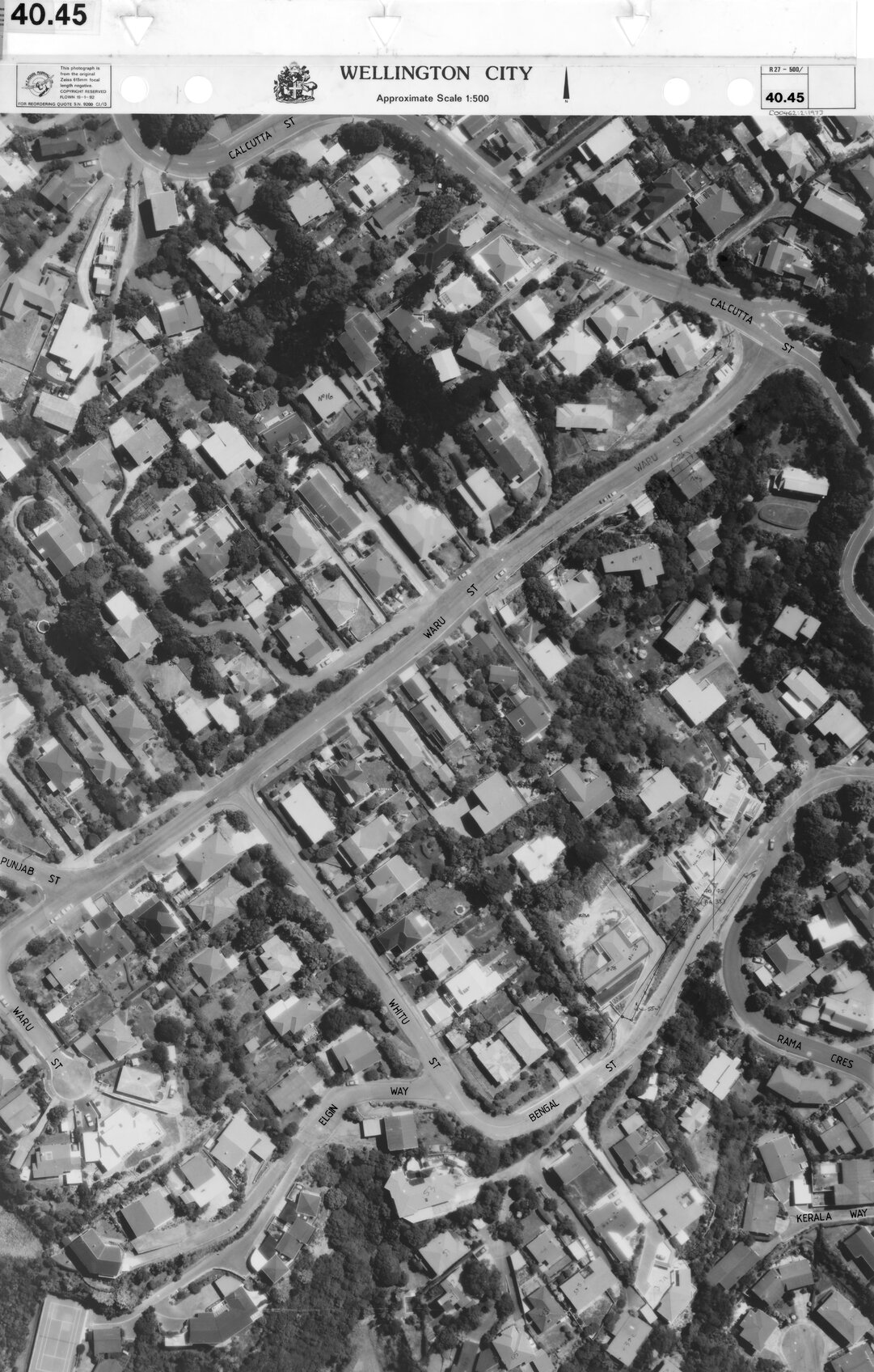 Aerial transparency, Sheet 40.45