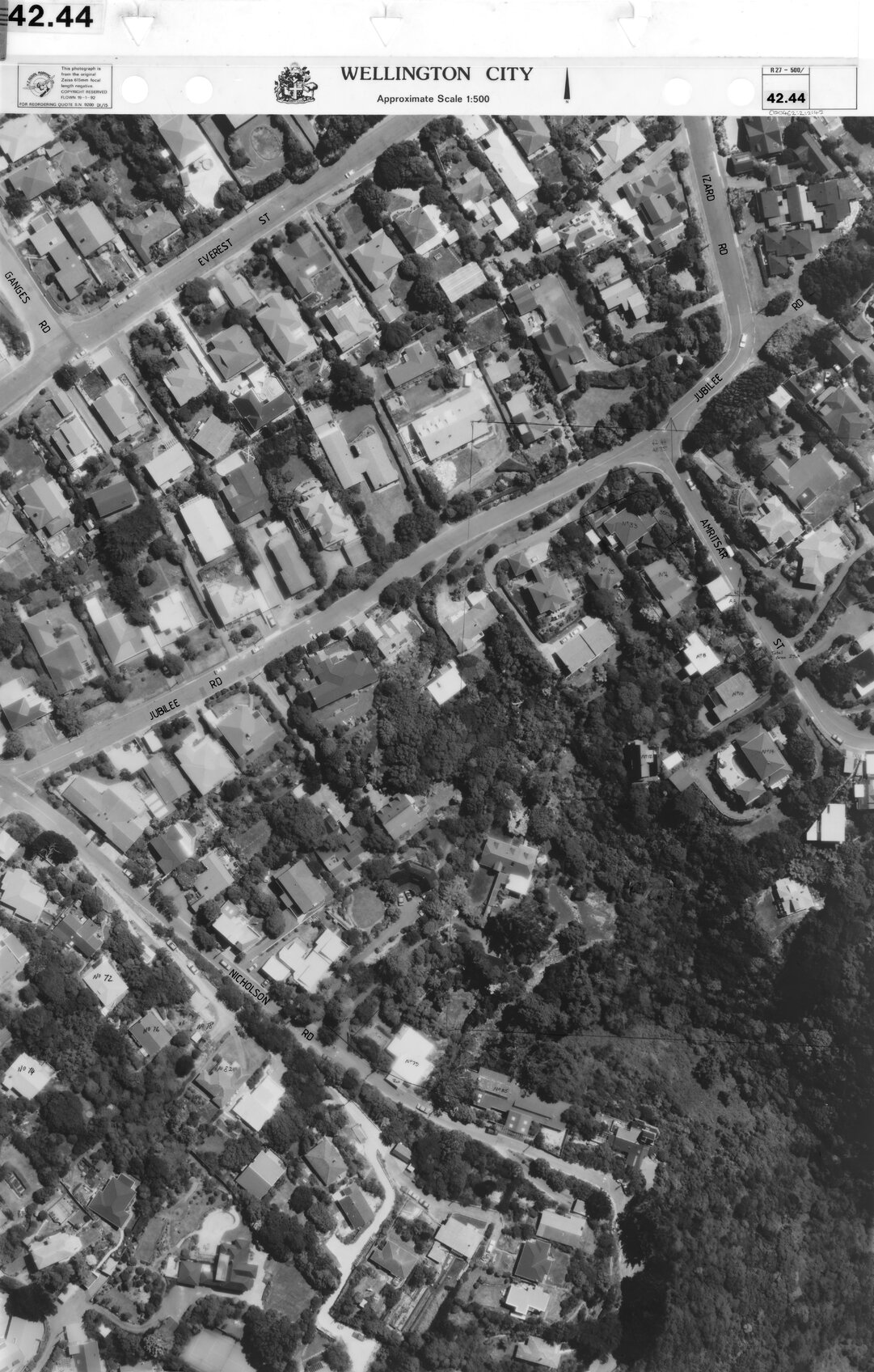 Aerial transparency, Sheet 42.44