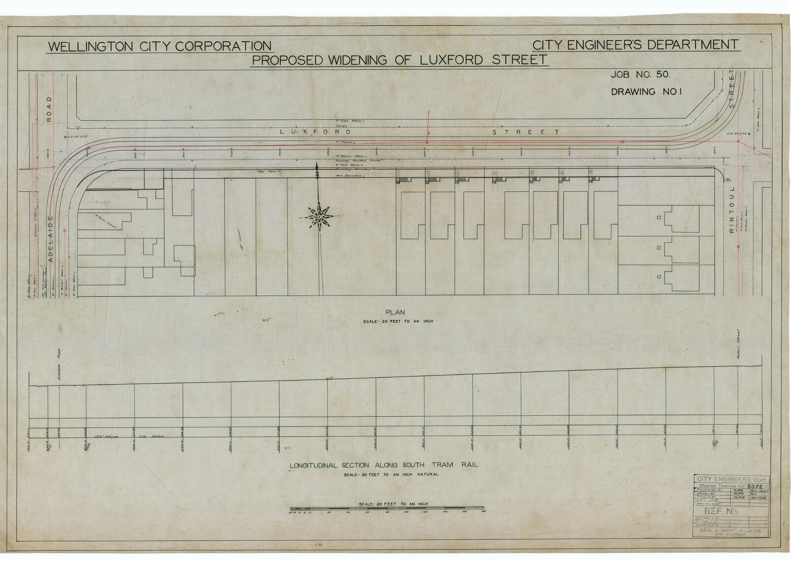 Proposed widening of Luxford Street