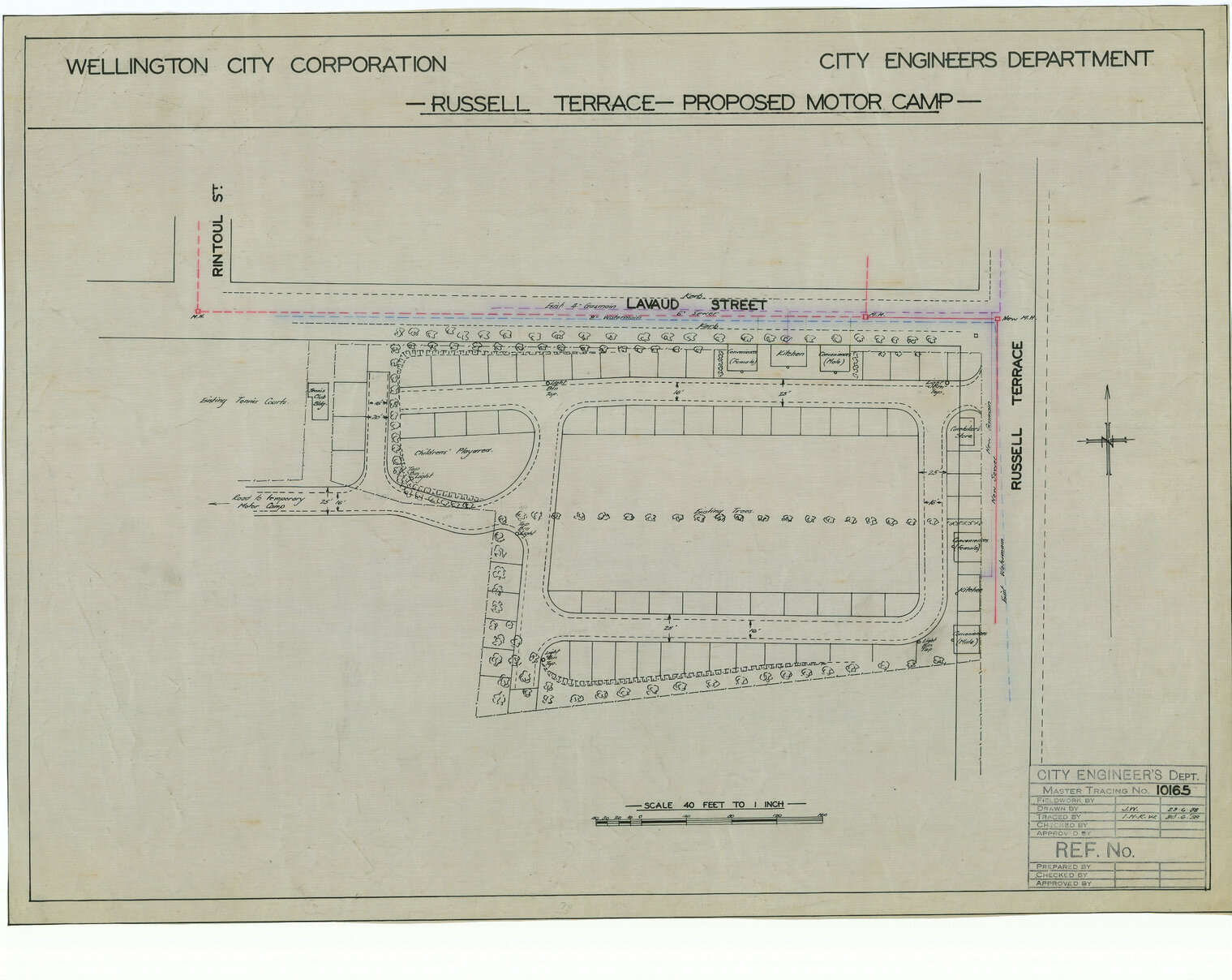 Russell Terrace - proposed motor camp