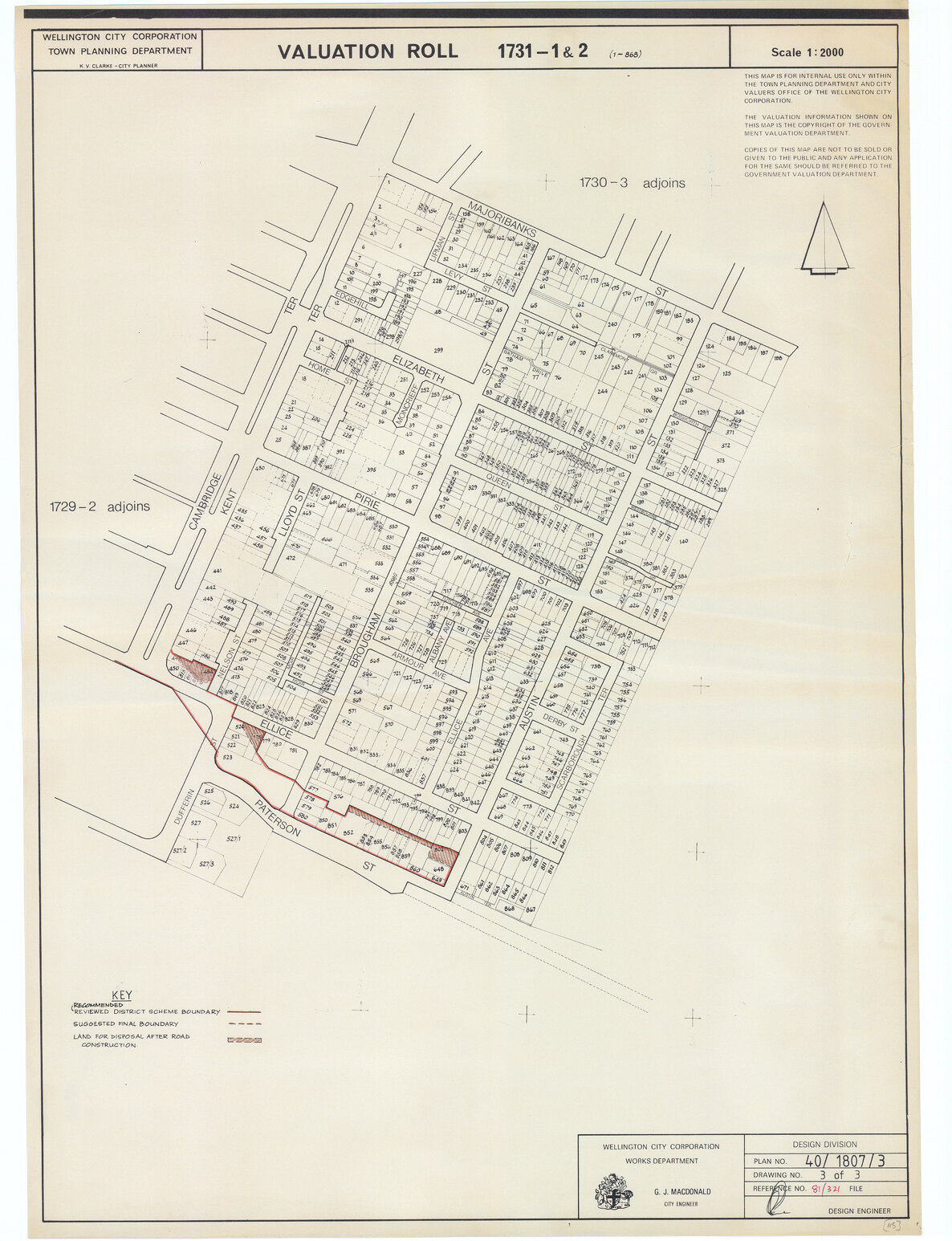 Valuation roll 1731-1 and 2