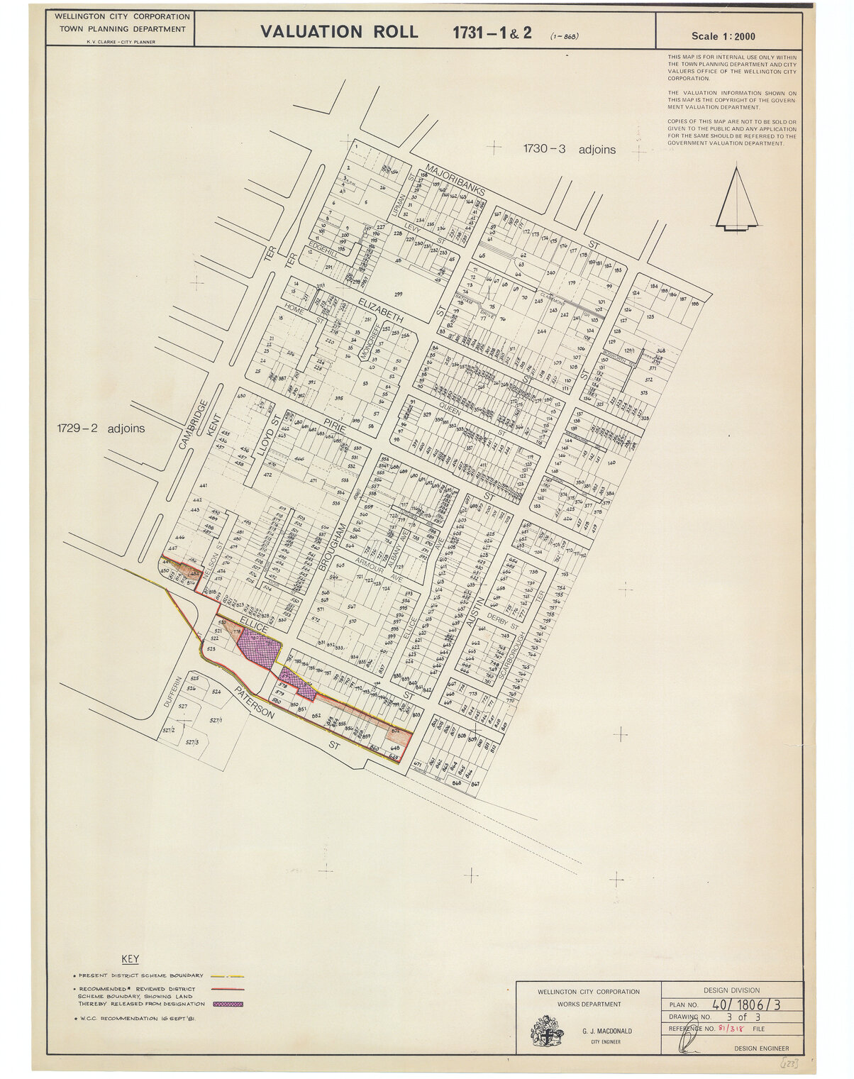 Valuation roll   1731 - 1 and 2