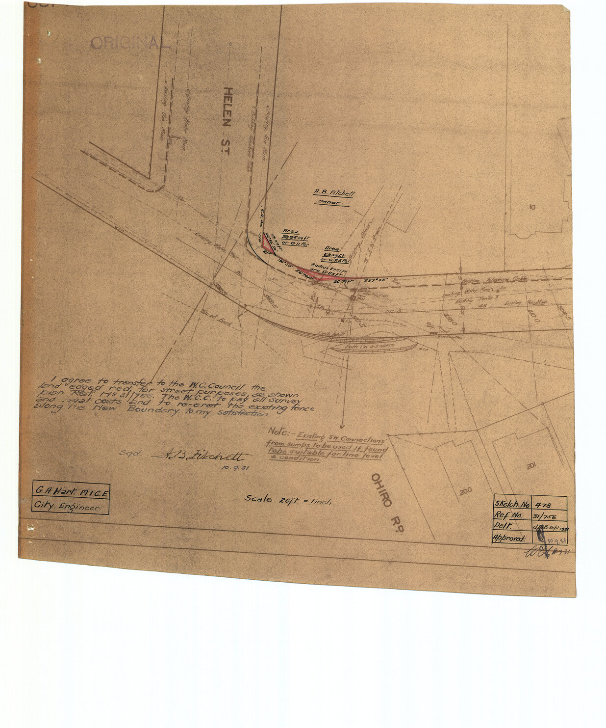 Land transfer Helen Street