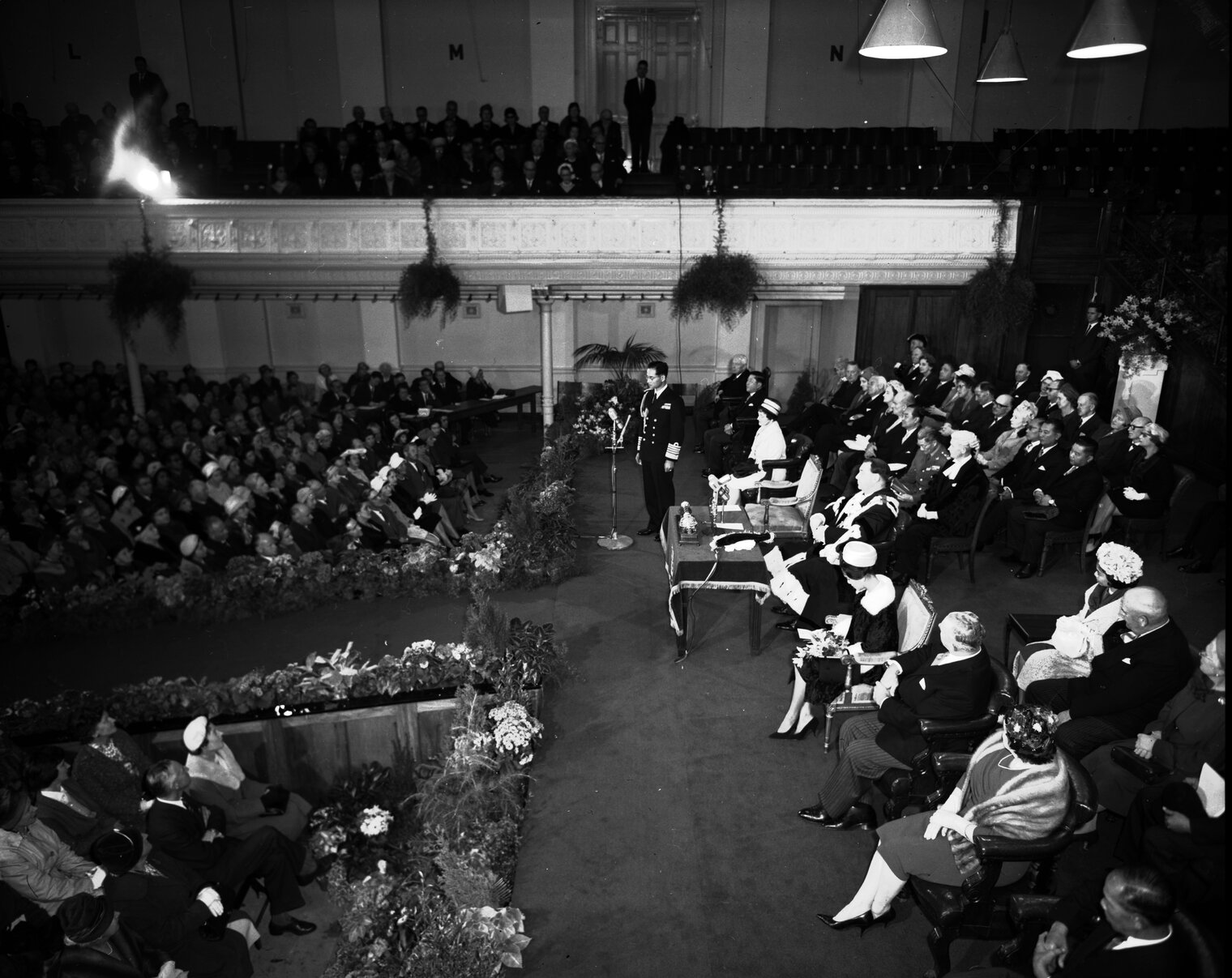 Thai Royal Visit, King Bhumibol (speaking)