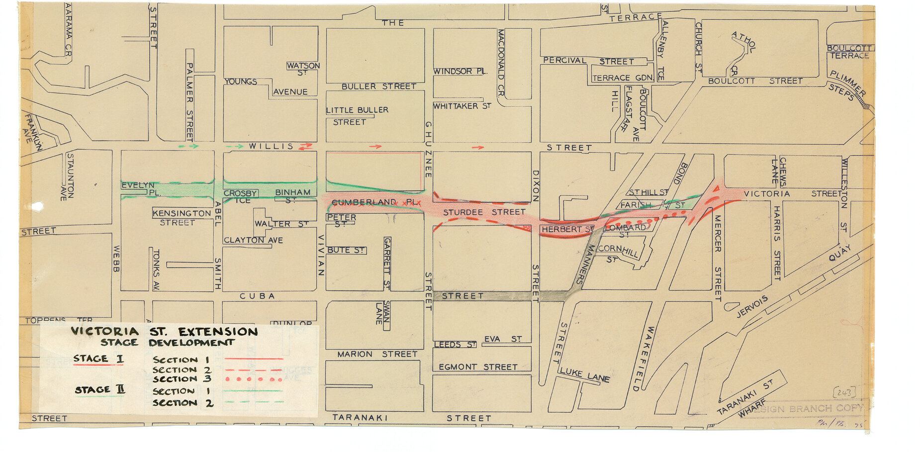 Victoria Street extension - stage development