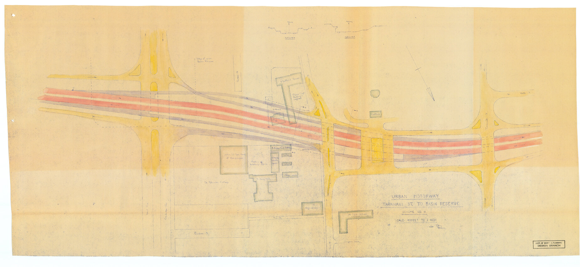 Wellington Urban Motorway - Taranaki Street to Basin Reserve, scheme 11