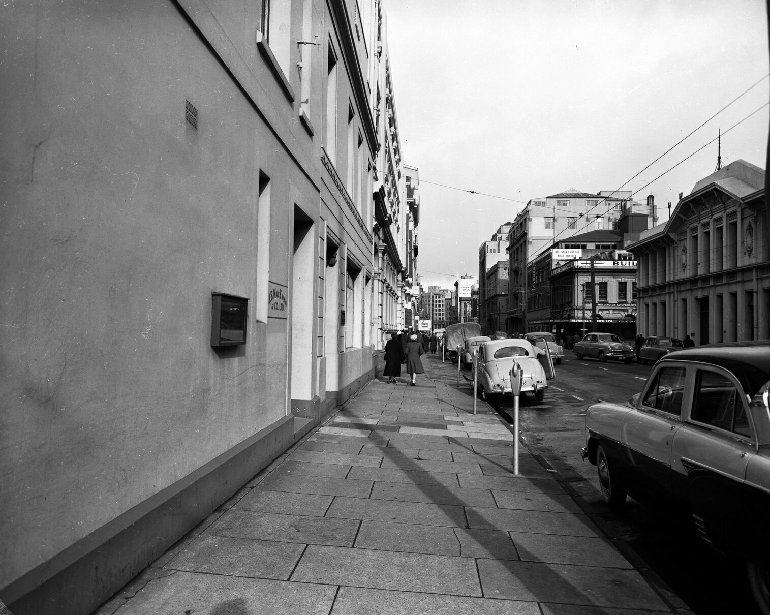 Featherston Street: parking meters
