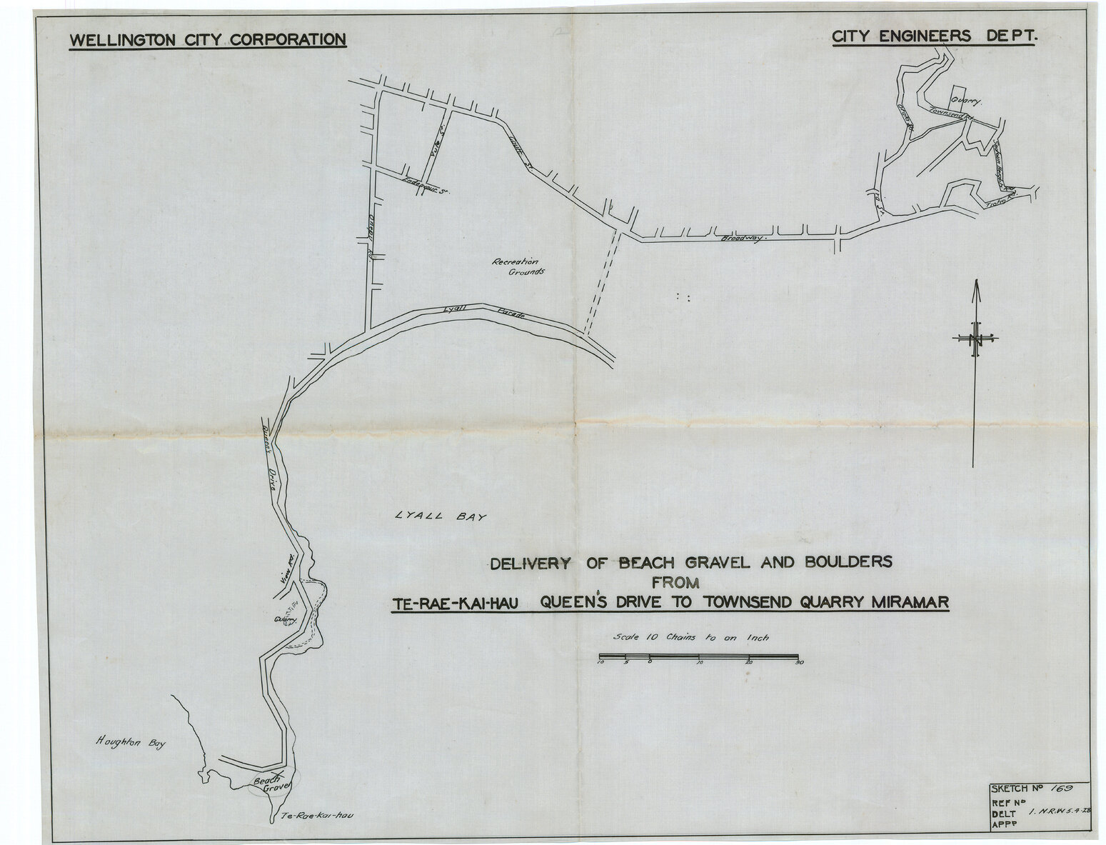 Beach gravel and boulders from Te-Rae-Kai-Hau Queens Drive