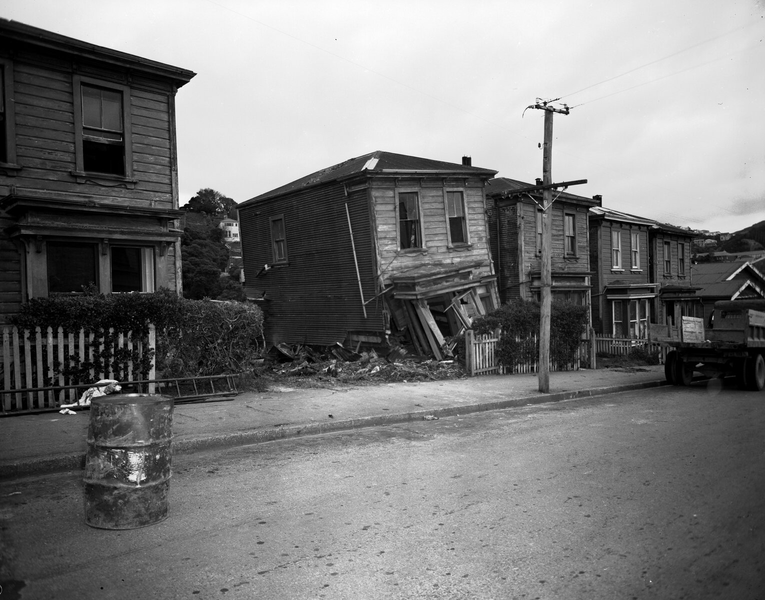 Nairn Street: demolition of old houses for site for Council multi-storey flats