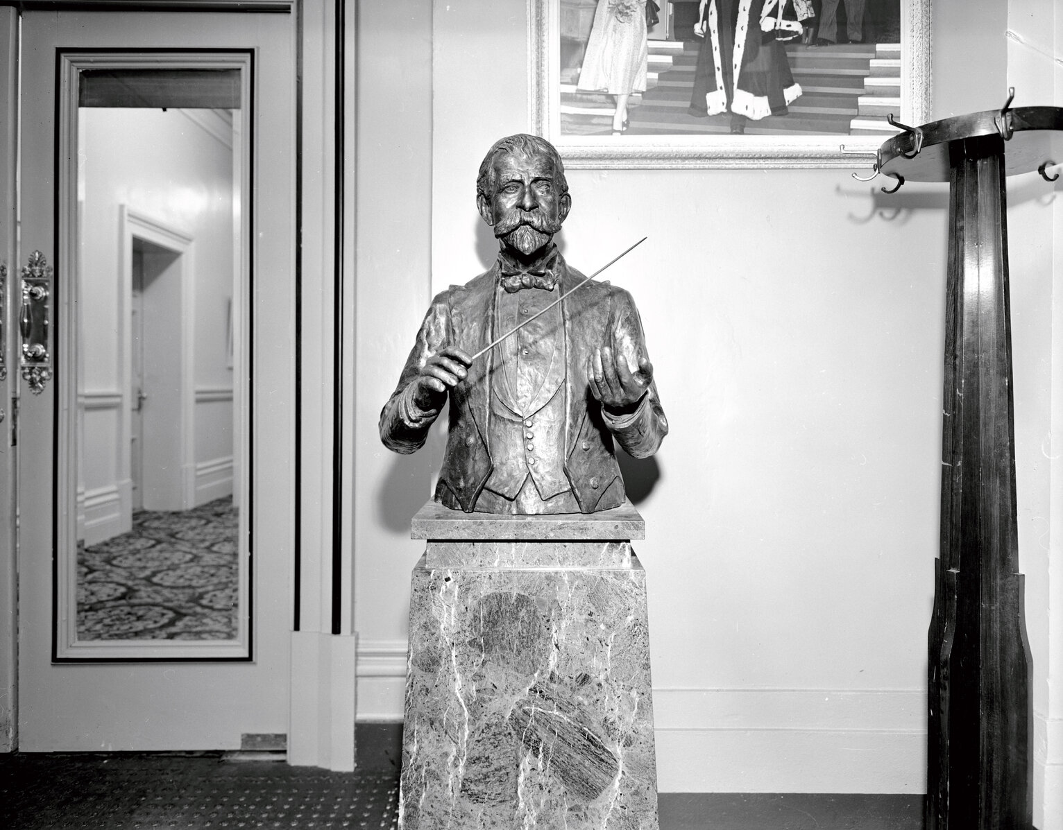 H Temple White, Wellington City Organist (bust by Miss Blennerhassett)