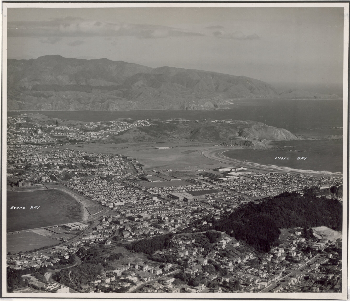 Aerial View of Wellington 1947, Rongotai, Airport and environs (distant view)