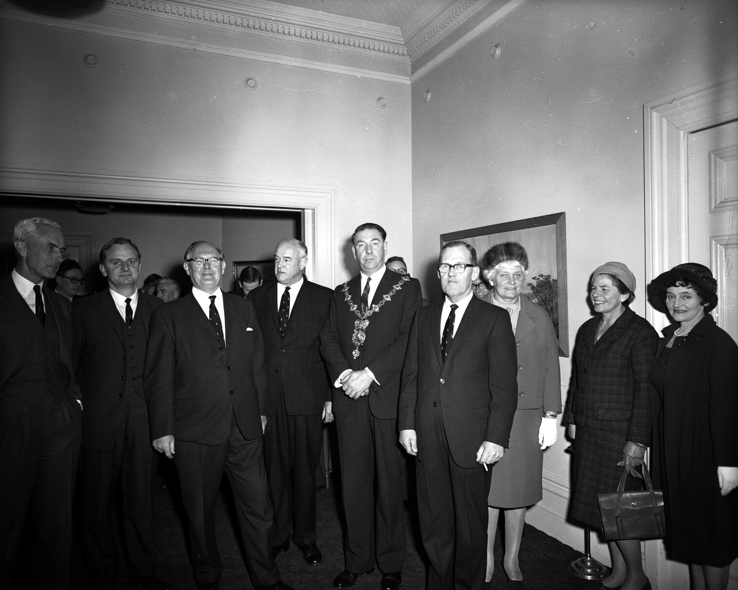 Chartered Institute of Secretaries, E A Burley World President and J F Phillips World Secretary