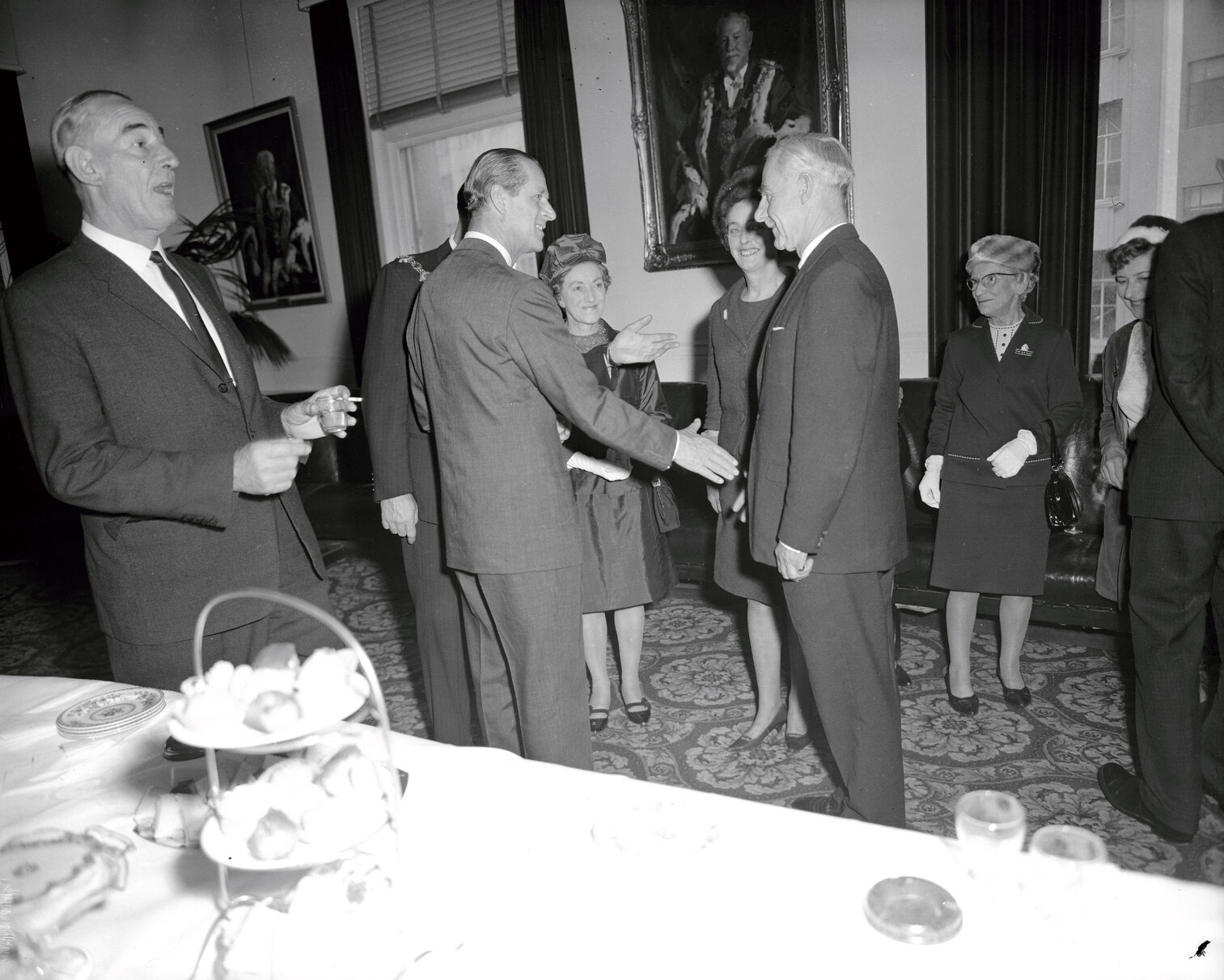 HRH Duke of Edinburgh &amp; City Librarian C.S. Perry