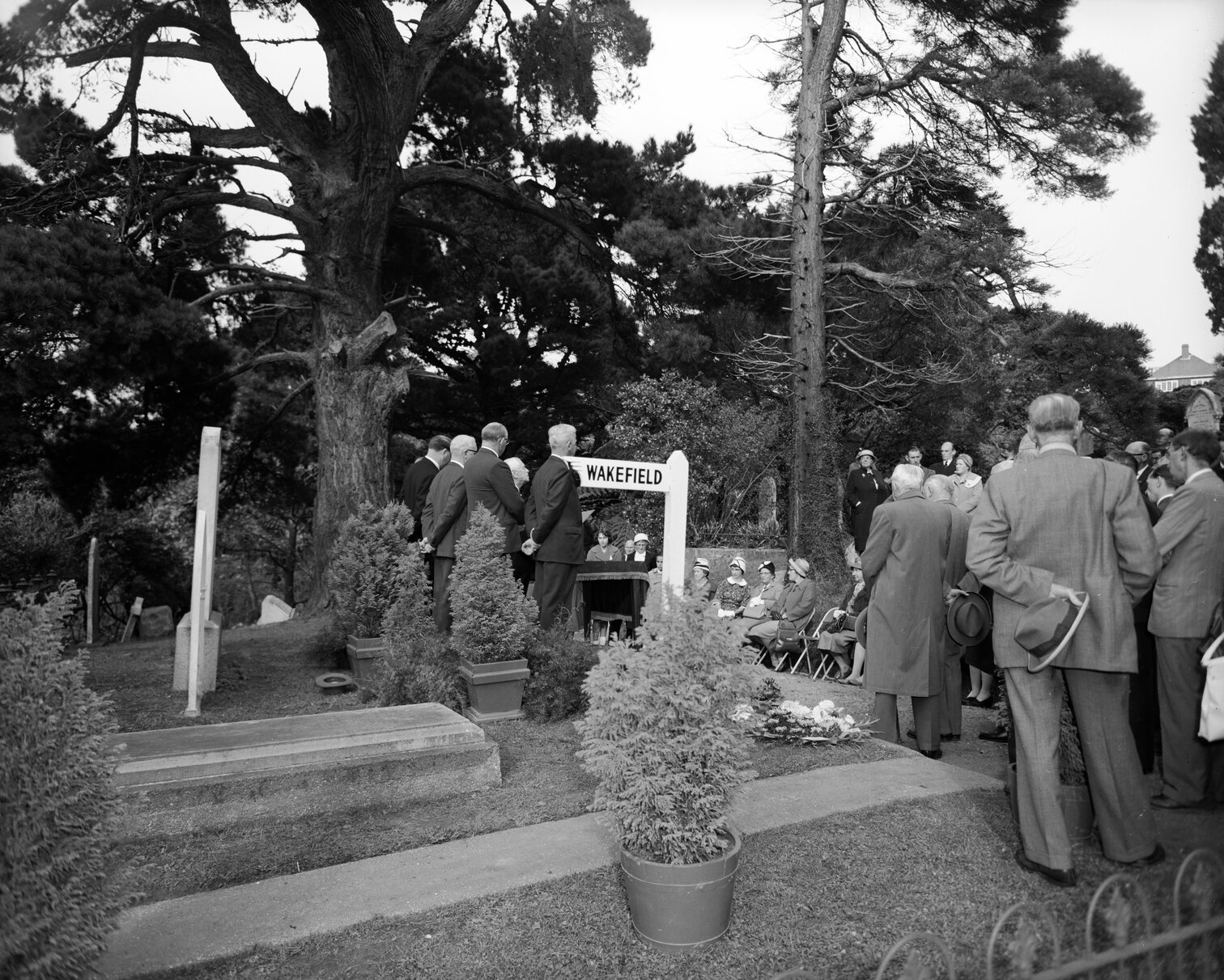 Edward Gibbon Wakefield: 100th anniversary ceremony, Bolton St. Cemetery